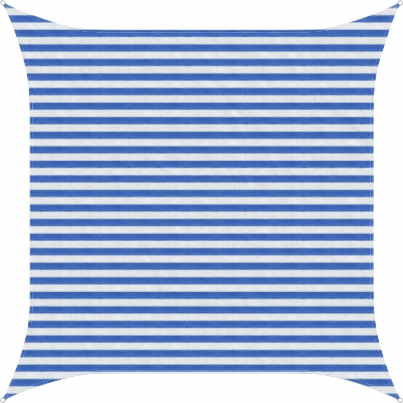 vidaXL Ικανότητα Σκίασης Μπλε και άσπρο 3 x 3 m HDPE
