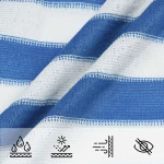 vidaXL Ικανότητα Σκίασης Μπλε και άσπρο 3 x 3 m HDPE