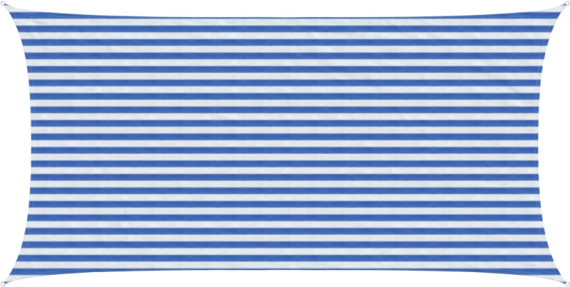 vidaXL Ικανότητα Σκίασης Μπλε και άσπρο 2,5 x 5 m HDPE