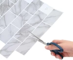 vidaXL Πλακάκι Subway 10 pcs Λευκό Μάρμαρο 30 x 30 cm
