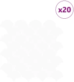 vidaXL Πλακάκι σε Σχήμα Ψαριού 20 pcs Λευκό 30 x 30 cm