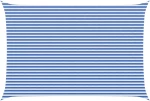 vidaXL Ικανότητα Σκίασης Μπλε και άσπρο 4 x 6 m HDPE