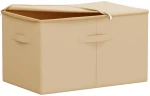 vidaXL Κουτί αποθήκευσης 6 pcs Κρεμ 55 x 35 x 32 εκ. Ύφασμα