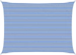 vidaXL Ικανότητα Σκίασης Μπλε και άσπρο 5 x 8 m HDPE