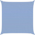 vidaXL Ικανότητα Σκίασης Μπλε και άσπρο 7 x 7 m HDPE