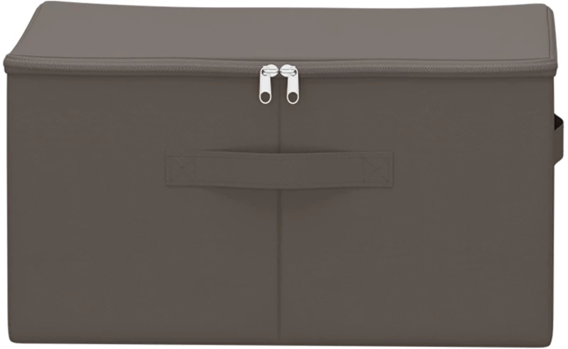 vidaXL Κουτί αποθήκευσης 24 pcs Γκρι 43 x 34 x 23 εκ. Ύφασμα