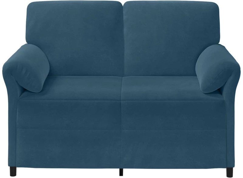 vidaXL Καναπές 2 ατόμων Μπλε 138 x 83 x 95 εκ Βελούδο