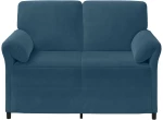 vidaXL Καναπές 2 ατόμων Μπλε 138 x 83 x 95 εκ Βελούδο
