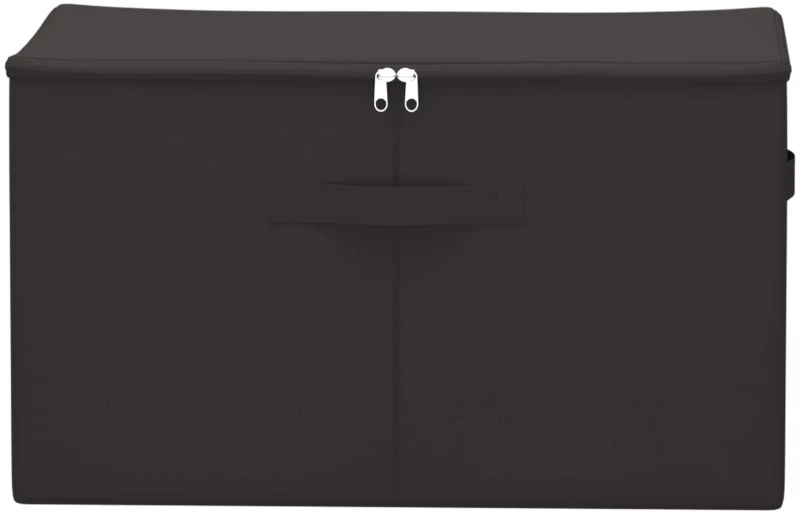 vidaXL Κουτί αποθήκευσης 24 pcs Ανθρακί 55 x 35 x 32 εκ. Ύφασμα