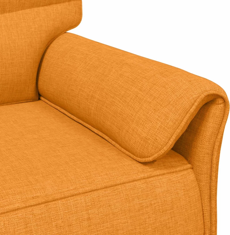 vidaXL Καναπές 100% πολυέστερ μεταλλικό πλαίσιο MDF, Κόντρα πλακέ