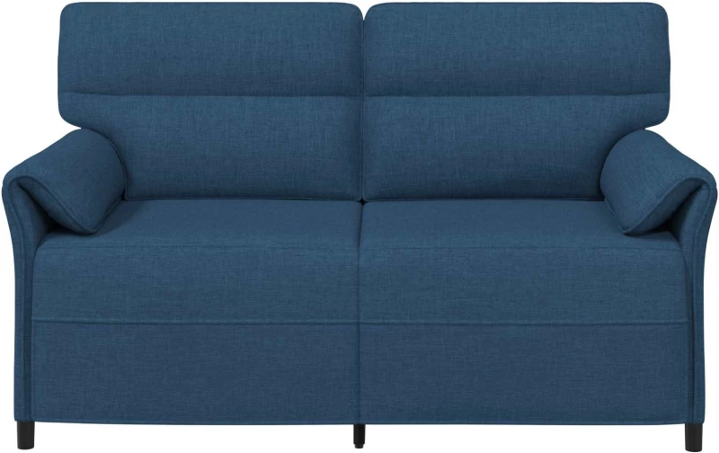 vidaXL Καναπές 100% πολυέστερ μεταλλικό πλαίσιο MDF, Κόντρα πλακέ