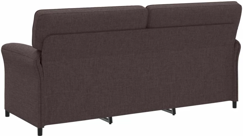 vidaXL Καναπές 100% πολυέστερ μεταλλικό πλαίσιο MDF, Κόντρα πλακέ