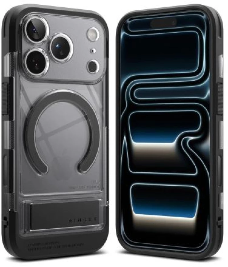 Ringke iPhone 17 Pro Case UX Magnetic Smoke Black