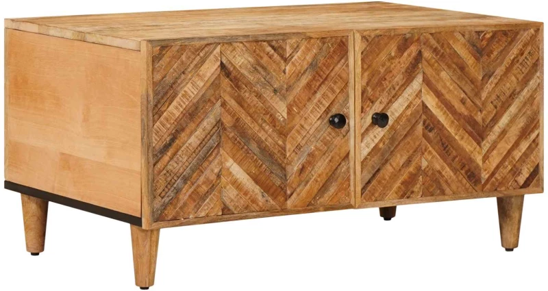 vidaXL Τραπεζάκι σαλονιού Καφέ 80 x 50 x 40 cm Στερεό ξύλο μάνγκο