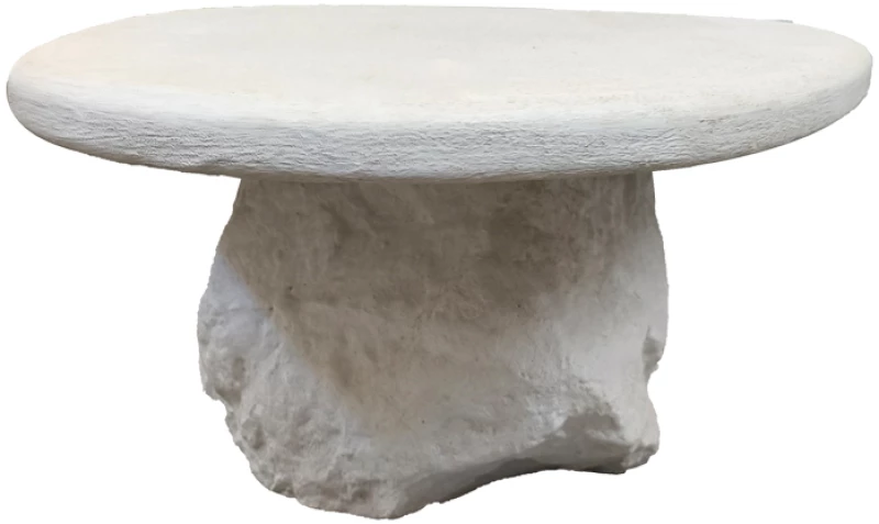 Τραπέζι σαλονιού Zinol pakoworld mdf-polyresin λευκό 105x62x32εκ