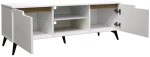 Έπιπλο τηλεόρασης Kemvio pakoworld  sonoma-λευκό 120x38x44εκ