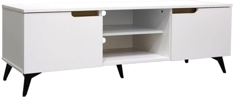 Έπιπλο τηλεόρασης Kemvio pakoworld  sonoma-λευκό 120x38x44εκ