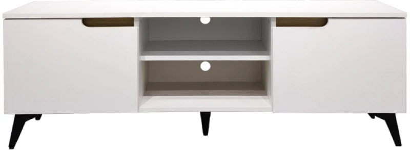 Έπιπλο τηλεόρασης Kemvio pakoworld  sonoma-λευκό 120x38x44εκ