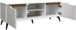 Έπιπλο τηλεόρασης Kemvio pakoworld  sonoma-λευκό 150x38x44εκ