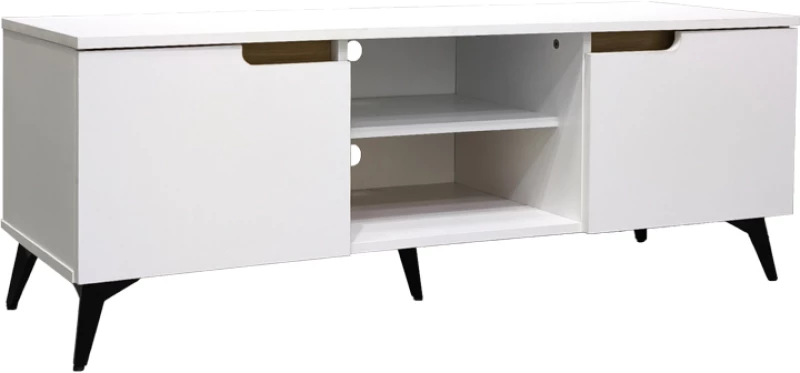 Έπιπλο τηλεόρασης Kemvio pakoworld  sonoma-λευκό 150x38x44εκ