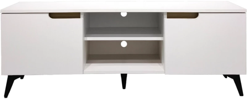 Έπιπλο τηλεόρασης Kemvio pakoworld  sonoma-λευκό 150x38x44εκ