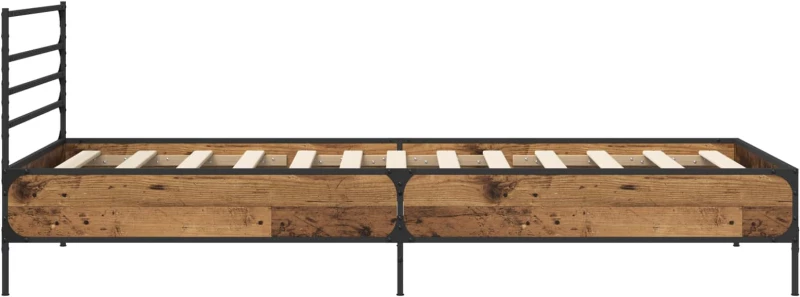vidaXL Σκελετός Κρεβατιού Παλαιωμένο ξύλο 80 x 200 cm