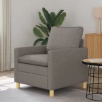 vidaXL Καναπές Taupe Ύφασμα