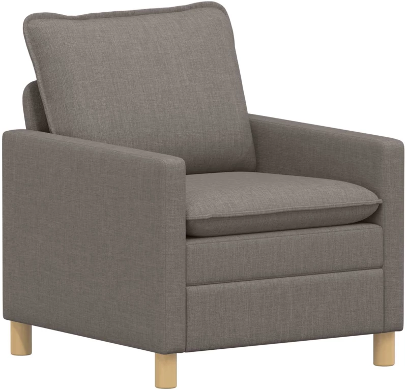 vidaXL Καναπές Taupe Ύφασμα