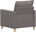 vidaXL Καναπές Taupe Ύφασμα