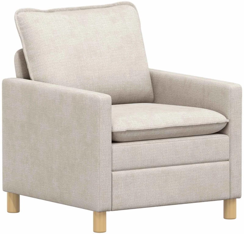 vidaXL Καναπές Κρεμ 76 x 81 x 87,5 εκ Πολυεστέρας