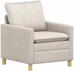 vidaXL Καναπές Κρεμ 76 x 81 x 87,5 εκ Πολυεστέρας