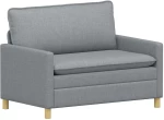 vidaXL Καναπές Ανοιχτό γκρι 126 x 81 x 87,5 εκ