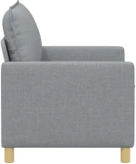 vidaXL Καναπές Ανοιχτό γκρι 126 x 81 x 87,5 εκ
