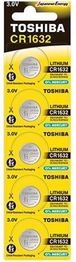 Toshiba CP-5C Μπαταρίες Λιθίου Ρολογιών CR1632 3V 5τμχ