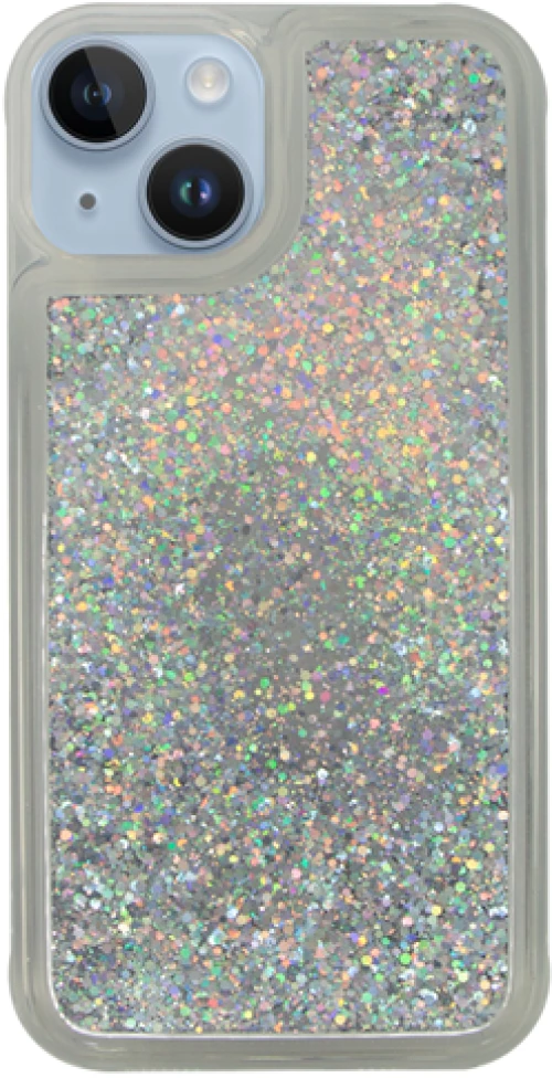 Vivid Liquid Glitter Case Apple iPhone 14 Silver