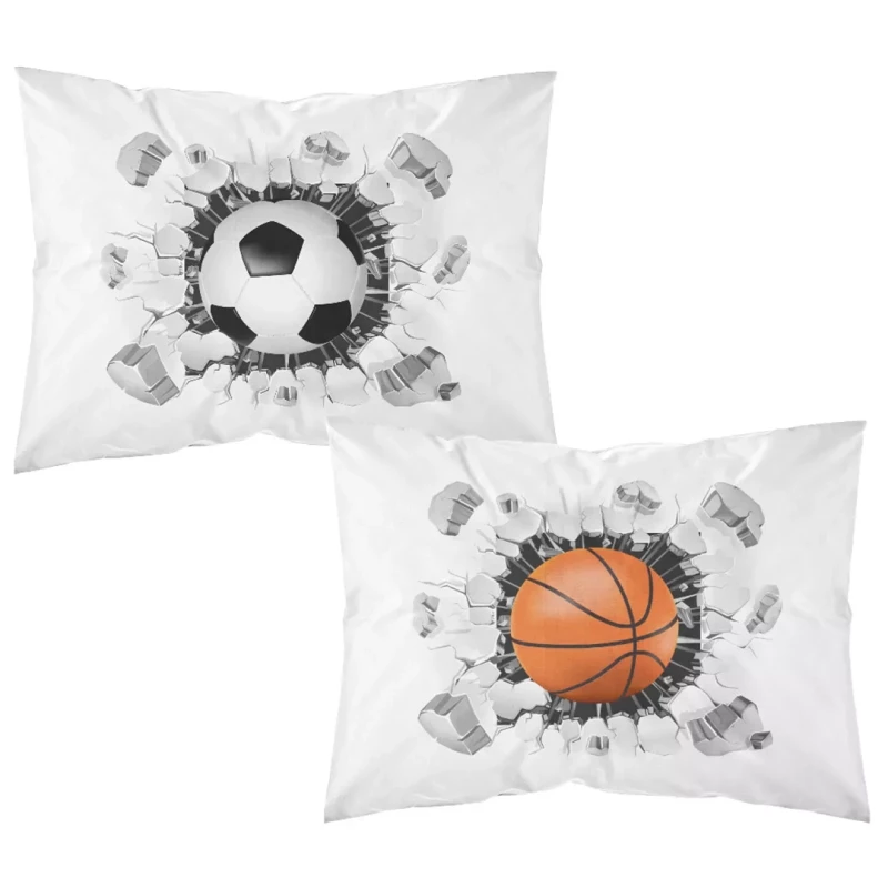 Ζεύγος Μαξιλαροθήκες Sports Λευκό (2) 50 x 70 cm Λευκό (2) 50 x 70 cm