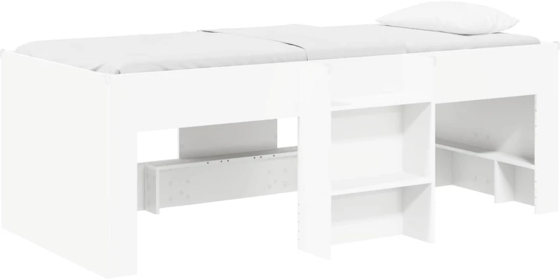 vidaXL Κρεβάτι Υψηλού Στυλ για Παιδιά 2 pcs Λευκό 90 x 190 cm