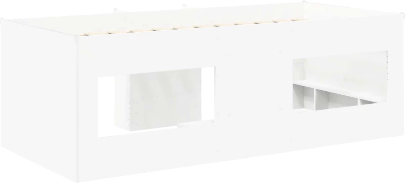 vidaXL Κρεβάτι Υψηλού Στυλ για Παιδιά 2 pcs Λευκό 90 x 190 cm