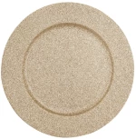 ΠΙΆΤΑ - ΣΕΤ ΔΕΊΠΝΟΥ/ΚΑΦΈ GLITTER PRES. ROUND PLATE GOLD 147108OR