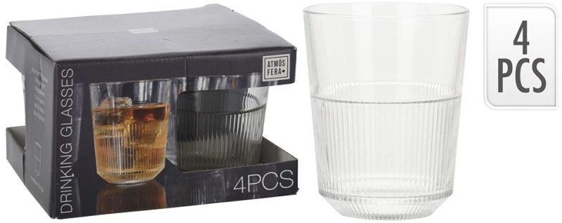 ΠΟΤΉΡΙΑ, ΚΟΎΠΕΣ & ΚΑΝΆΤΕΣ SET 4 ΠΟΤΗΡΙΑ ATMOS FERA 320ML CC7001440