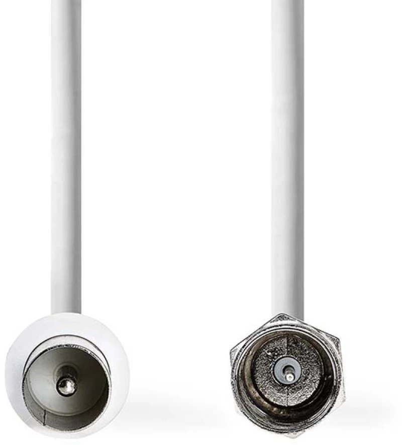 Καλώδιο Nedis F-Connector to Coax Male White 1.5m (CSGL41800WT15)