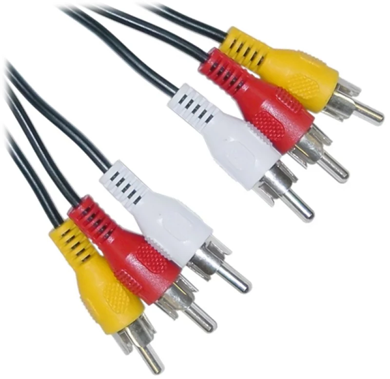 Καλώδιο Powertech 3x RCA Male - 3x RCA Male 1,5m (CAB-R004)
