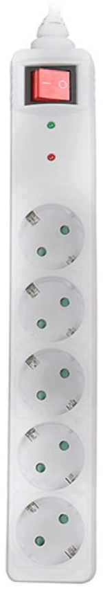 Πολύπριζο Ασφαλείας Sonora 5x Schuko SPSW501 White 1.5m (230-0036)