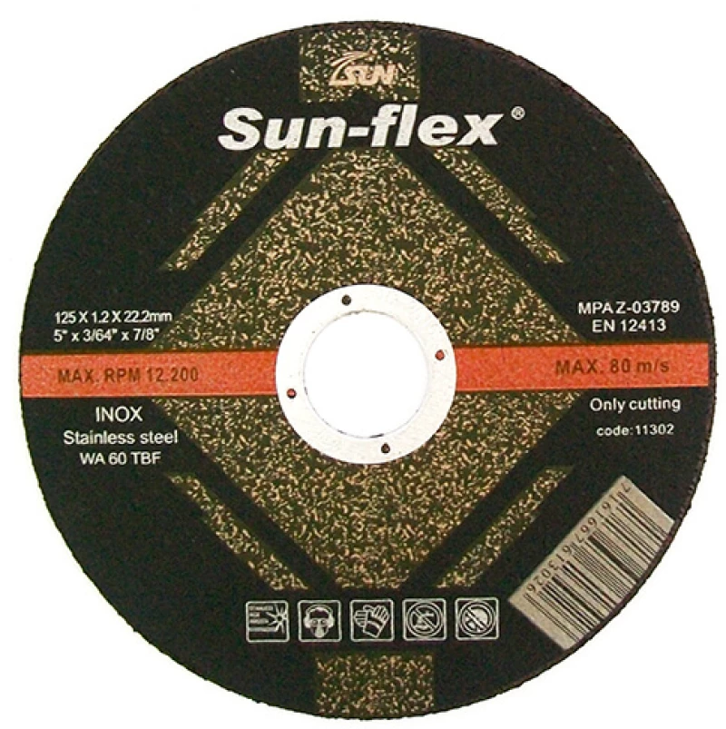 Δίσκος κοπής inox sunflex 55661 Φ180x2.0