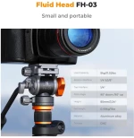 K&F Concept FH-03 Video Fluid Tripod Head (KF31.087)