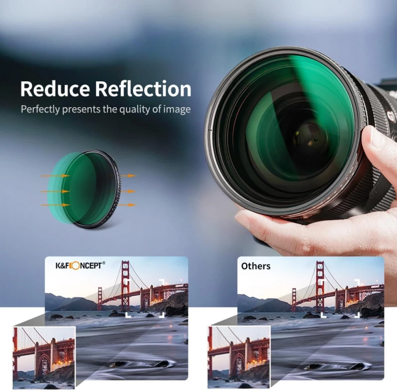 K&F Concept 49mm Variable ND3-ND1000 Filter