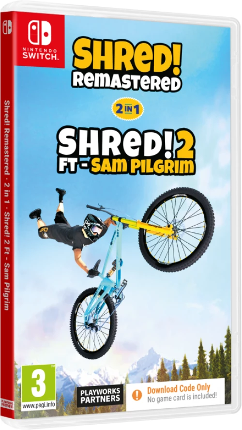 Shred! Remastered & Shred 2 Ft Sam Pilgrim Nintendo Switch NEW (Code in a Box)