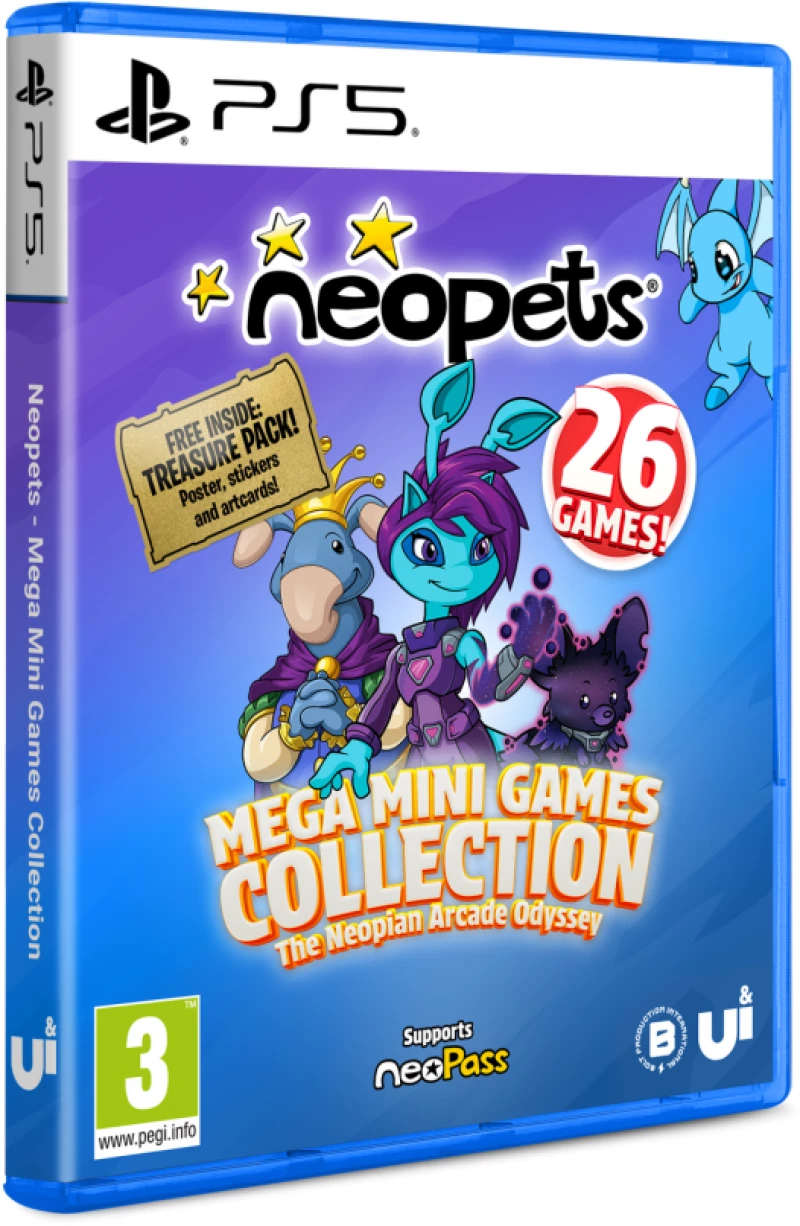 Neopets Mega Minigames Collection the Neopian Arcade Odyssey Day1 Edition PS5 NEW