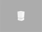 Sanco Bathroom Set Επικαθήμενη Ποτηροθήκη Λευκό ματ 90155-Μ101