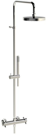 Horus Minoé Contemporary Collection - Complete Exposed Thermostatic Wall Shower Set - Satin Brass 47.797-LS